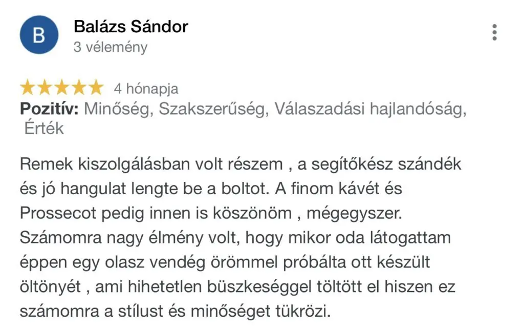 szabóság Budapest vélemény
