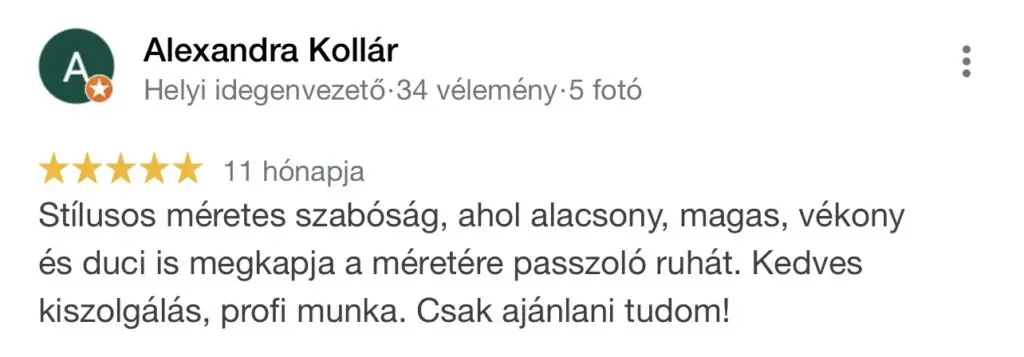 legjobb szabóság vélemény